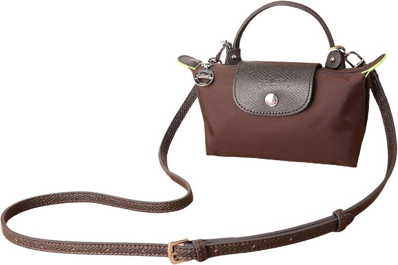 KOMHPS Purse Straps Replacement, Leather Handbag Crossbody Shoulder Strap Kit Adjustable for Mini Longcamp Tote Bag Women - Image 4